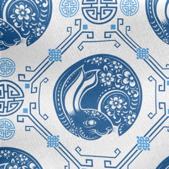Chinese Rich Octagon Jersey Backed Fleece