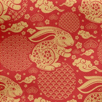Lucky Rabbit Jersey Backed Fleece