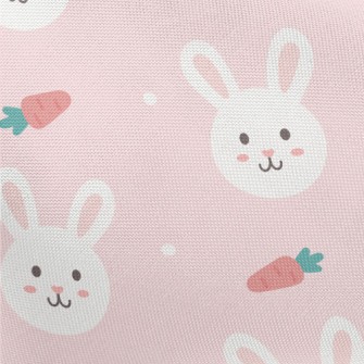 Cute Cartoon Rabbit Pongee
