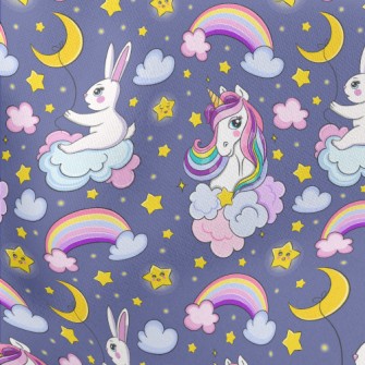 Fairytale Unicorn In The Starr Lightweight Cotton Poplin