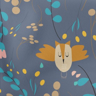 Forest Plants And Animals Lightweight Cotton Poplin