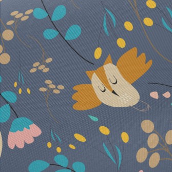 Forest Plants And Animals Midweight Cotton Poplin