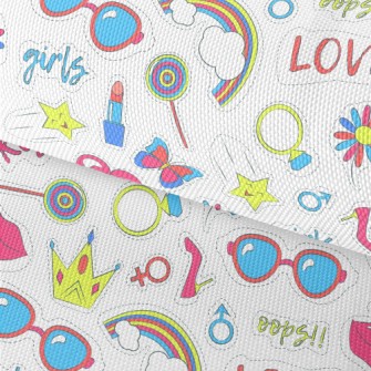 Rainbow Glasses, Crown, Heart, Waterproof Oxford