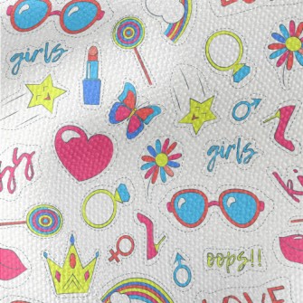 Rainbow Glasses, Crown, Heart, Waterproof Canvas