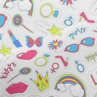 Rainbow Glasses, Crown, Heart, Performance Linen