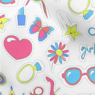 Rainbow Glasses, Crown, Heart, Micro Fleece