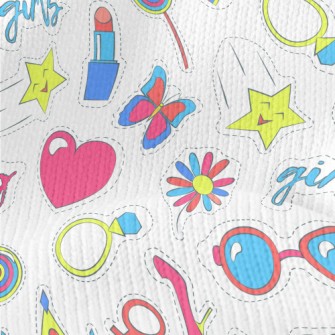 Rainbow Glasses, Crown, Heart, Stretch Jersey