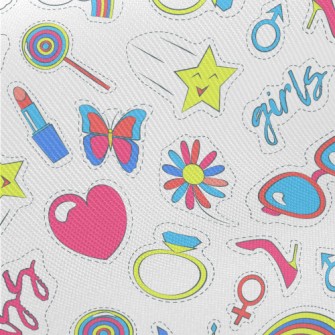 Rainbow Glasses, Crown, Heart, Midweight Cotton Poplin