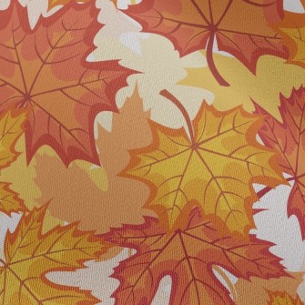 Autumn Maple Leaves Chiffon