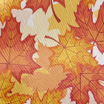 Autumn Maple Leaves Standard Corduroy