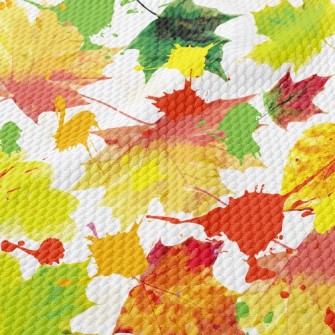Inkjet Maple Leaf Birdseye Piqué