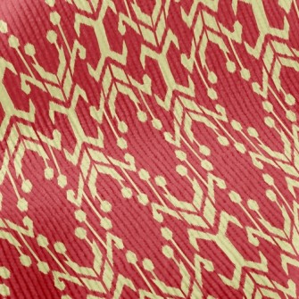 Red Mural Standard Corduroy