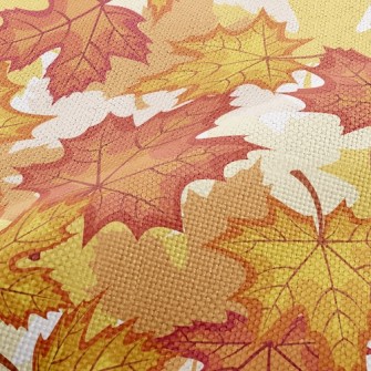 Autumn Maple Leaves Performance Linen