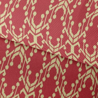 Red Mural Waterproof Oxford
