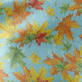 Bright Maple Leaves Waterproof Canvas