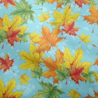 Bright Maple Leaves Dobby