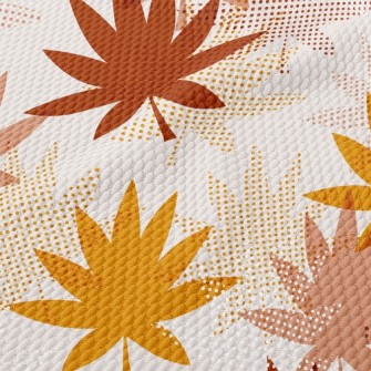 Leaf Print Birdseye Piqué