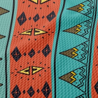 African Graffiti Birdseye Piqué