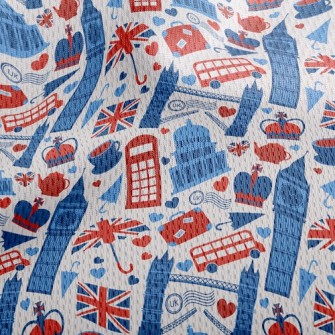 I Love Britain Athletic Mesh Flat Back