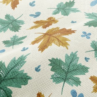 Flowers And Maple Leaves Performance Linen