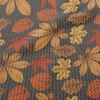 Autumn Leaves Birdseye Piqué