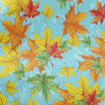 Bright Maple Leaves Standard Corduroy
