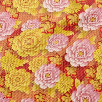 Peonies In Bloom Birdseye Piqué