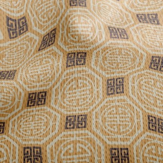 Retro Bagua Pattern Athletic Mesh Flat Back