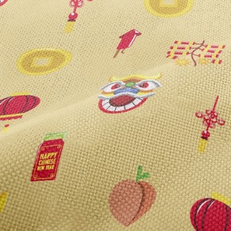 Lion Dance Firecrackers Performance Linen
