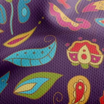 Interesting Flowers Athletic Mesh Flat Back