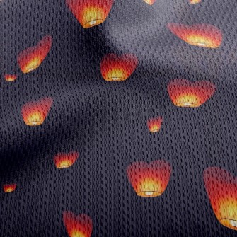 Sky Lantern Flying Athletic Mesh Flat Back