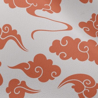 Orange Clouds Chiffon
