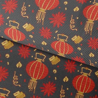 Red Flower Lantern Waterproof Oxford