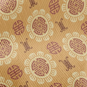 Traditional Text Pattern Standard Corduroy