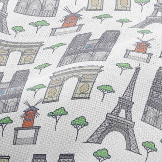 Paris Landmarks Performance Linen