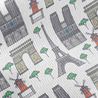 Paris Landmarks Standard Corduroy