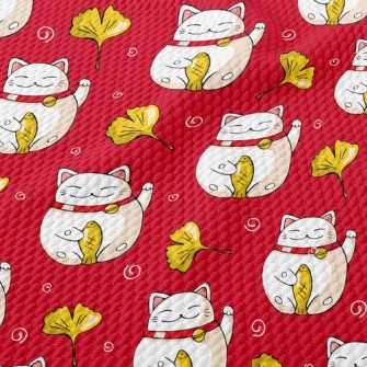 Lucky Cat Birdseye Piqué