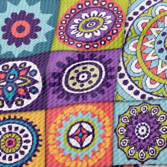 Flower Splicing Birdseye Piqué