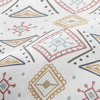 Square Doodle Performance Linen