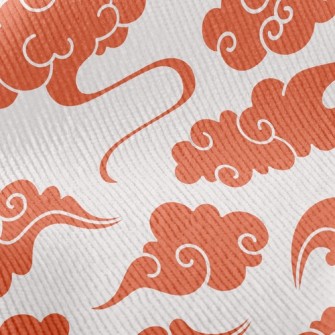 Orange Clouds Standard Corduroy
