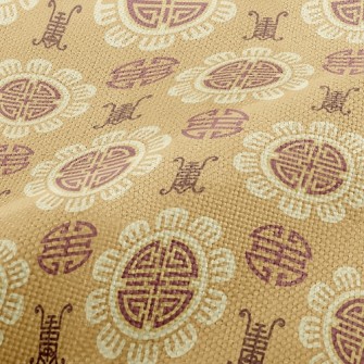 Traditional Text Pattern Performance Linen