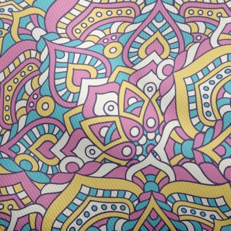 Cute Ethnic Flower Dobby