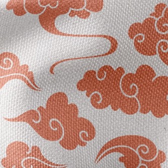 Orange Clouds Waterproof Canvas