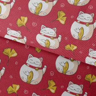 Lucky Cat Waterproof Oxford