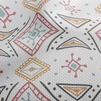 Square Doodle Athletic Mesh Flat Back