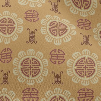 Traditional Text Pattern Chiffon