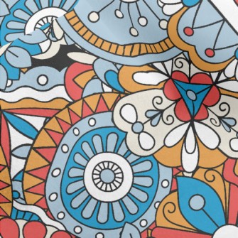 Flower Creativity Micro Fleece