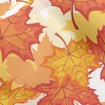 Autumn Maple Leaves Micro Fleece