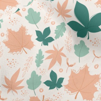 Fallen Leaves Flying Micro Fleece