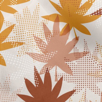 Leaf Print Micro Fleece